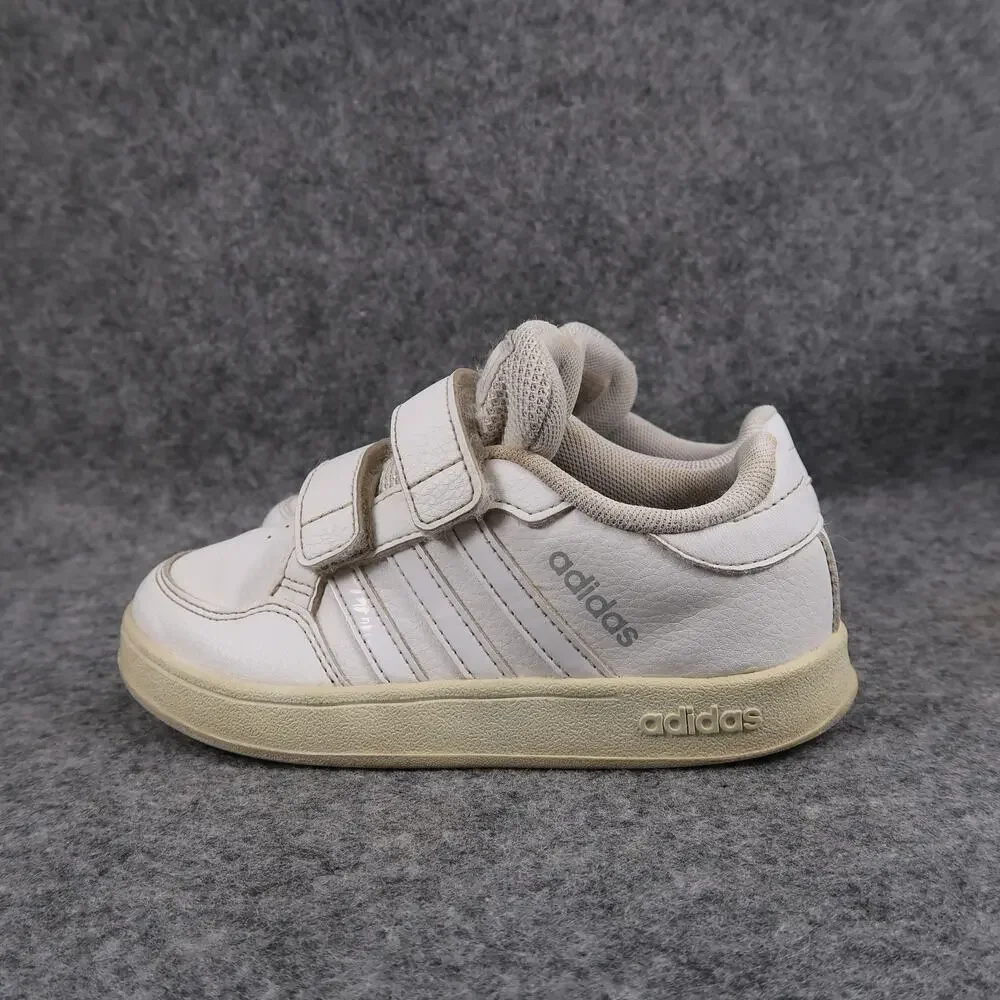 Adidas Shoes Kids Toddler 9 Athletic Trainer Casual Sneakers Two Strap Leather